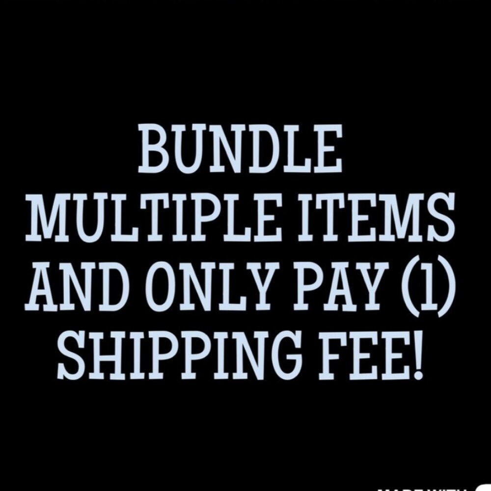 Discount and 1 shipping fee for bundled items!!!